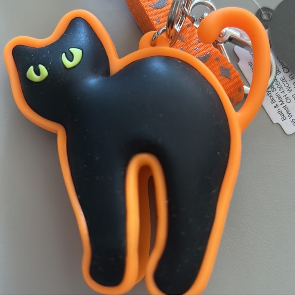 NWT BATH & BODY WORKS Beautiful Halloween pocketbac holder led spooky cat - Picture 2 of 5